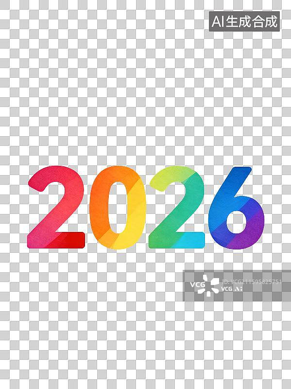 【AI数字艺术】2026多彩数字设计图片素材