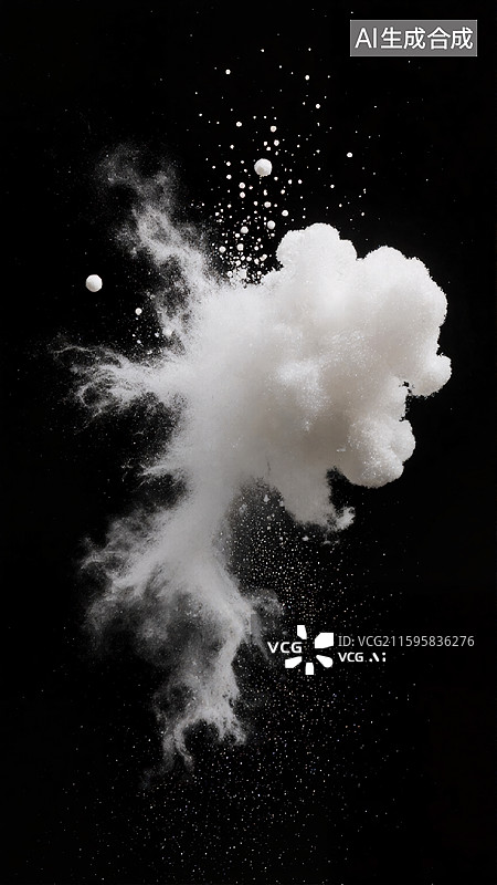 【AI数字艺术】云雾爆炸图片素材
