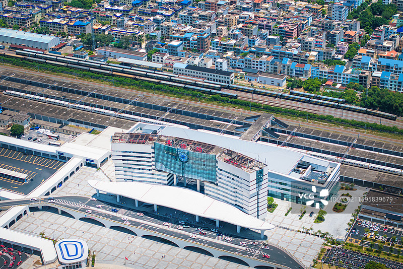 广西北海市区全貌北海站图片素材