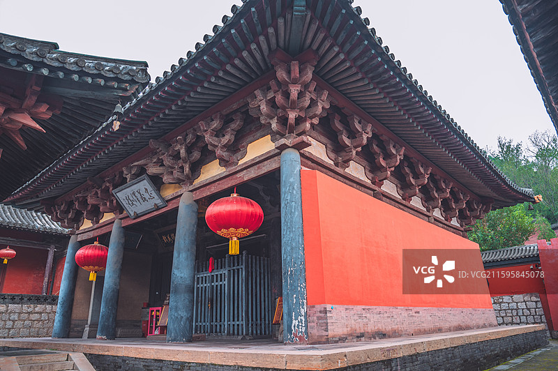 山西阳泉盂县林里关王庙古建筑图片素材