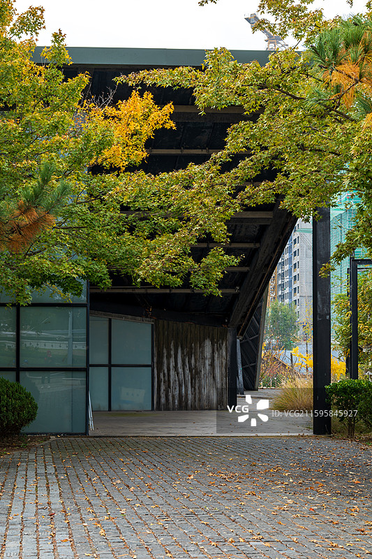 山东青岛世界园艺博览园景区-国际园韩国园图片素材