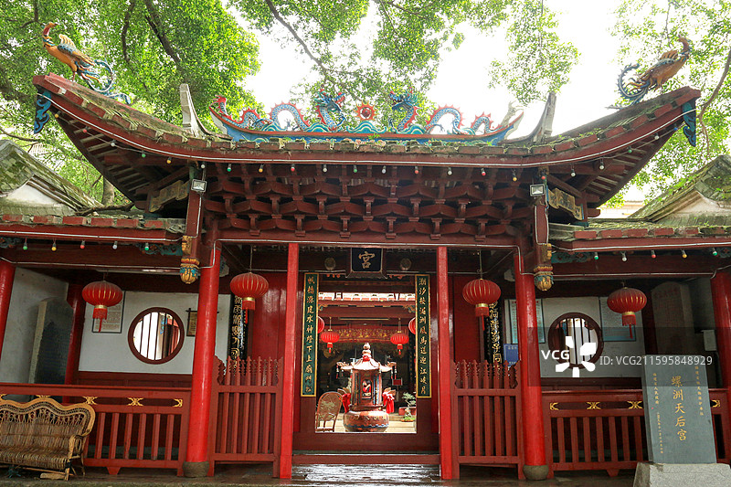福建福州螺洲古镇的天后宫图片素材