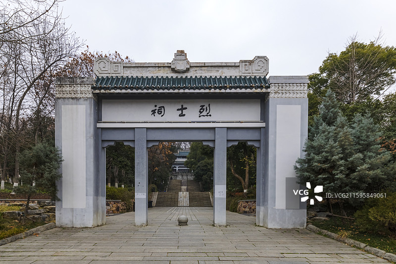 湖北武汉，武汉蛇山烈士祠图片素材