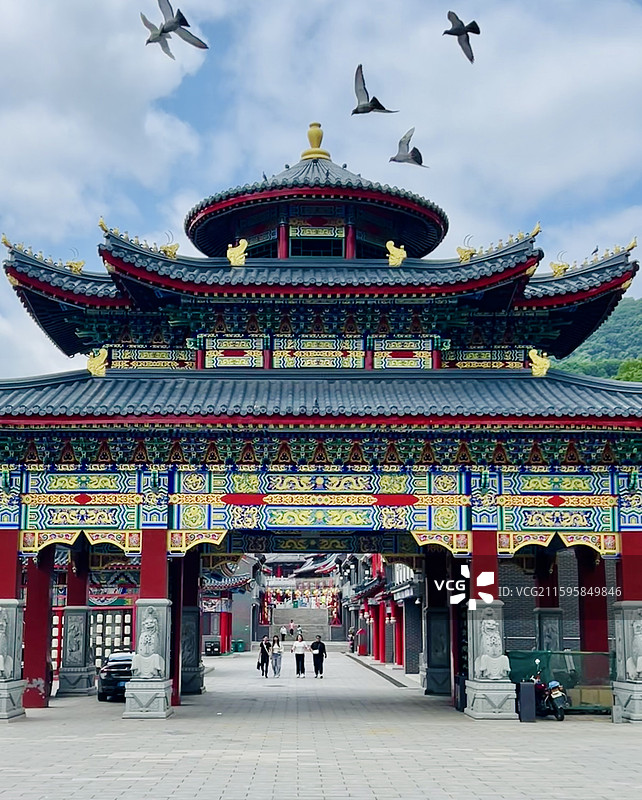 九顶铁刹山图片素材