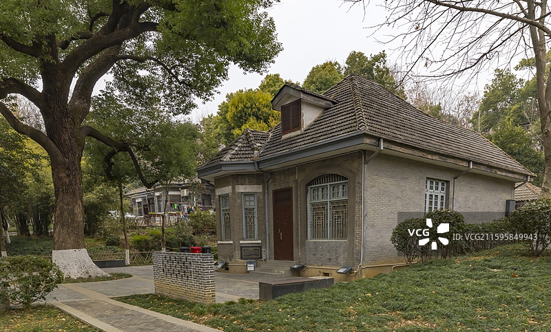 湖北武汉，重点文物保护单位，蛇山高亚鹏旧居图片素材