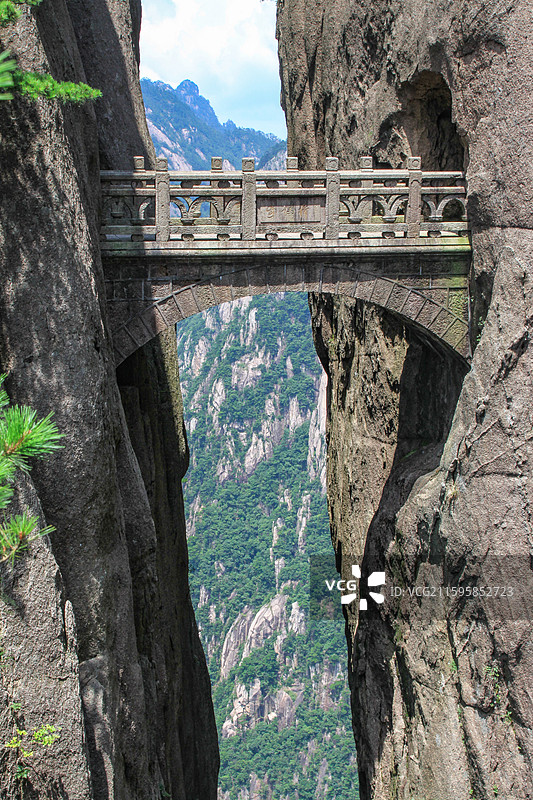 黄山风景区步仙桥风光图片素材