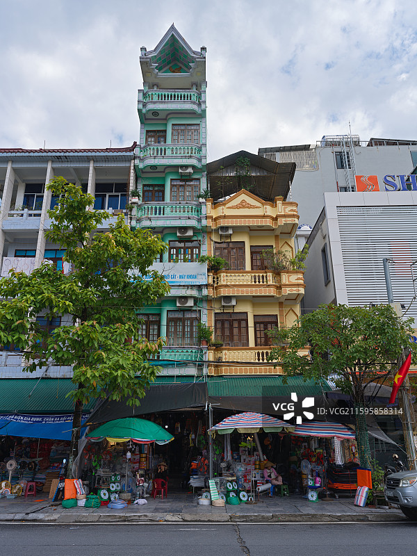 越南芒街城市风光图片素材