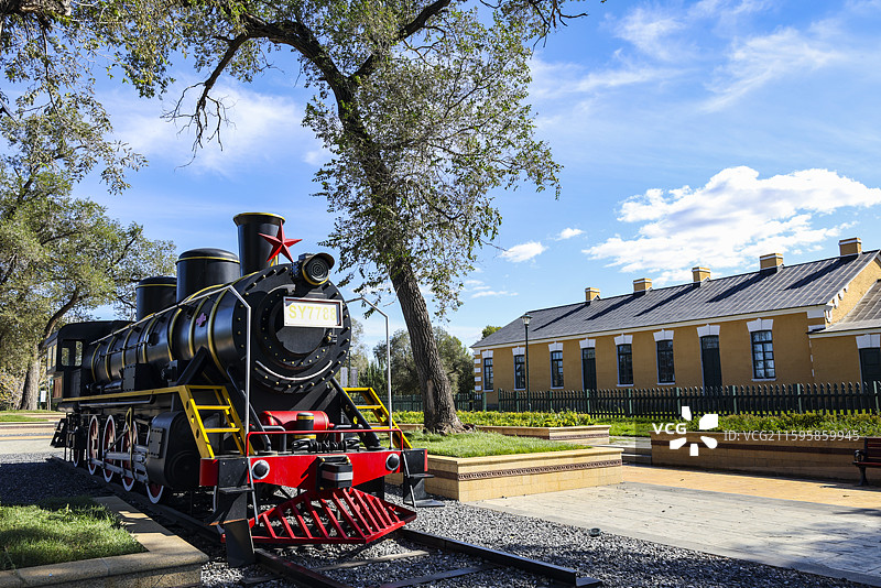 百年罗西亚大街和昂昂溪历史建筑群俄式建筑组图黑龙江齐齐哈尔图片素材