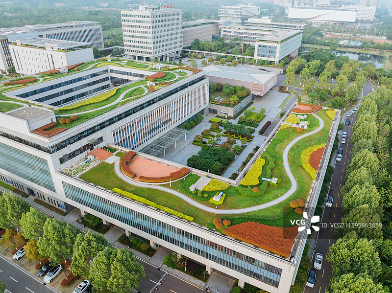 武汉经济技术开发区航拍图片素材