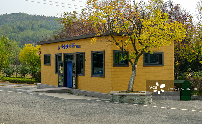 山东青岛世界园艺博览园景区-公共厕所图片素材