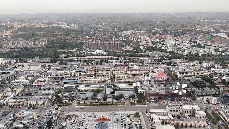 准格尔旗航拍图片素材