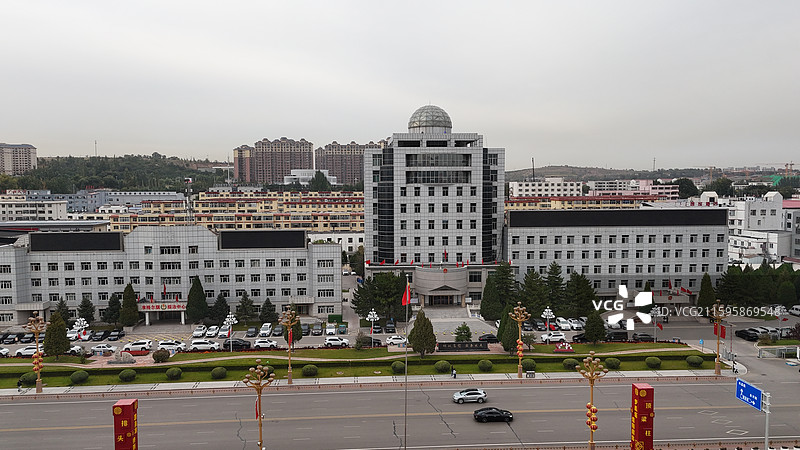 准格尔旗航拍图片素材