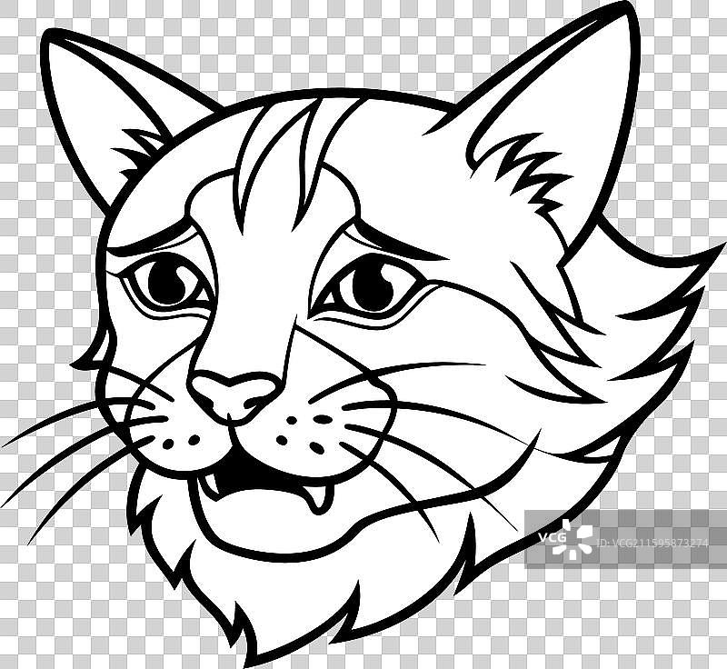 钓鱼猫哭泣图标图片素材