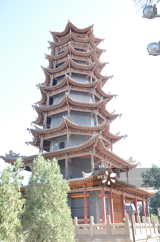 张掖木塔寺图片素材