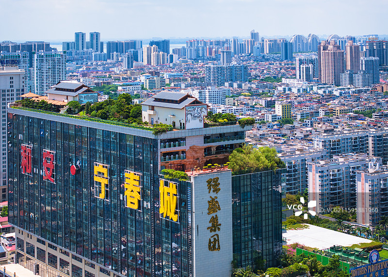 广西北海市区全貌北海站图片素材