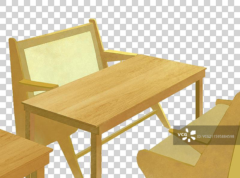 木质桌椅组合家居家具家居用品场景设计素材图片素材