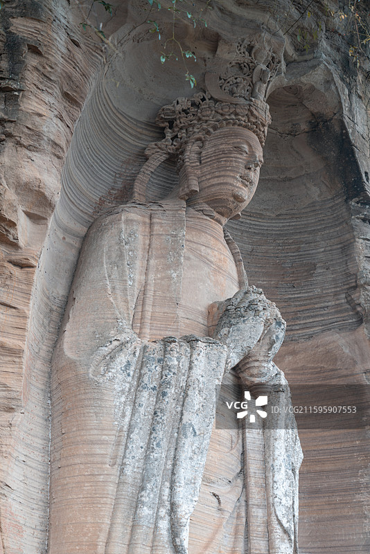 四川安岳石窟——茗山寺图片素材