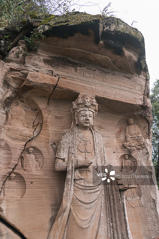 四川安岳石窟——茗山寺图片素材