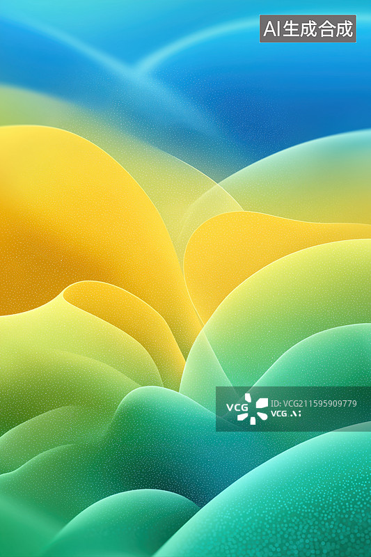【AI数字艺术】彩色波浪纹理抽象图案图片素材