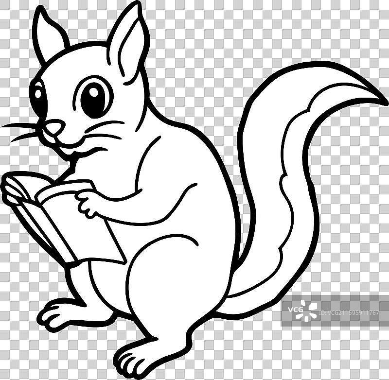 飞鼠阅读图标图片素材