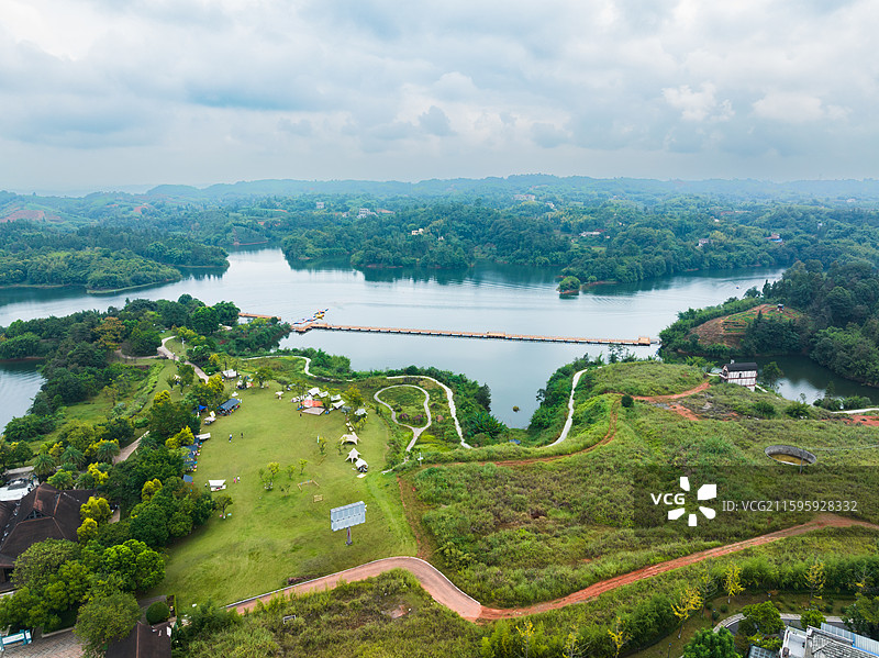 泸州凤凰湖旅游景区，纳溪凤凰湖国家湿地公园图片素材