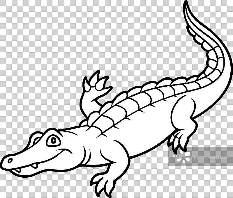 淡水鳄鱼飞翔图标图片素材