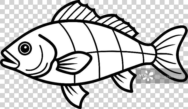 淡水鼓鱼坐着图标图片素材