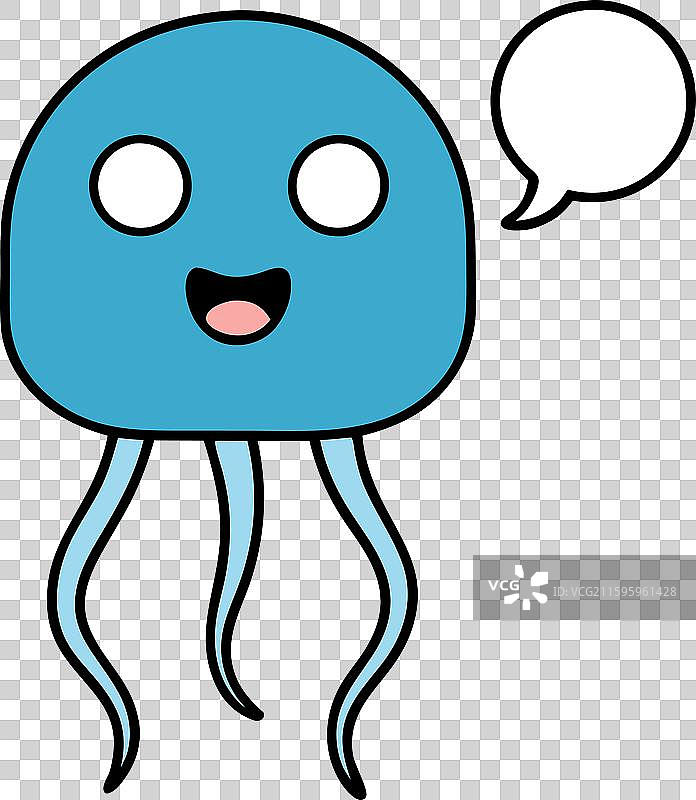 淡水水母说话图标图片素材