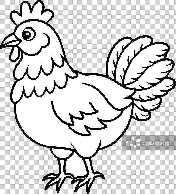 炸鸡站立图标图片素材