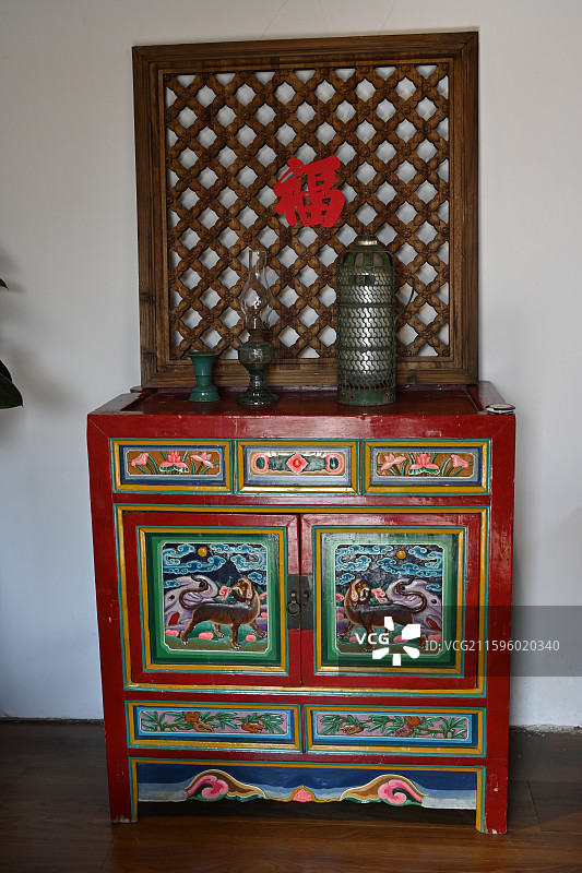 伊金霍洛旗郡王府内蒙古蒙古族王爷的府邸图片素材