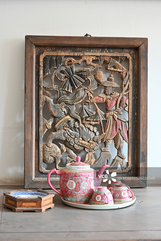 伊金霍洛旗郡王府内蒙古蒙古族王爷的府邸图片素材