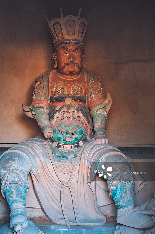 山西晋中太古净信寺彩塑图片素材