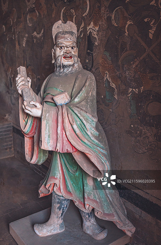 山西晋中太古净信寺彩塑图片素材