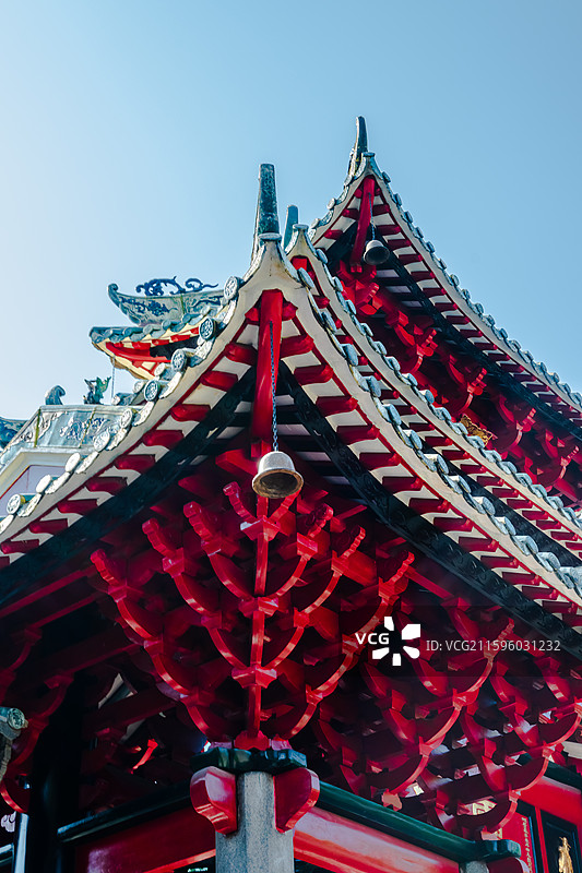 祖庙灵应祠深幽，黑漆金箔溯神威图片素材