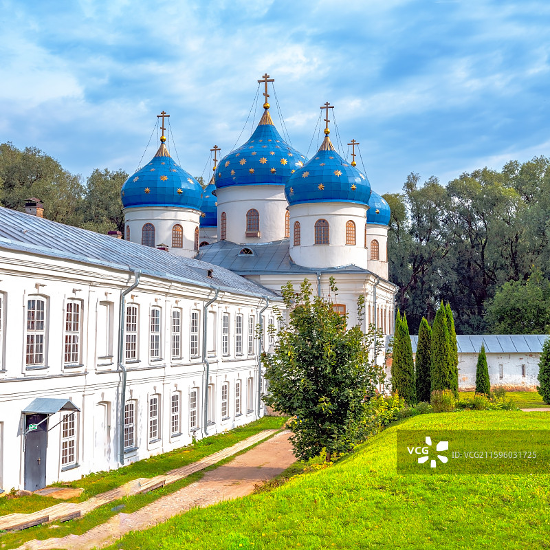尤里耶夫修道院的内部图片素材