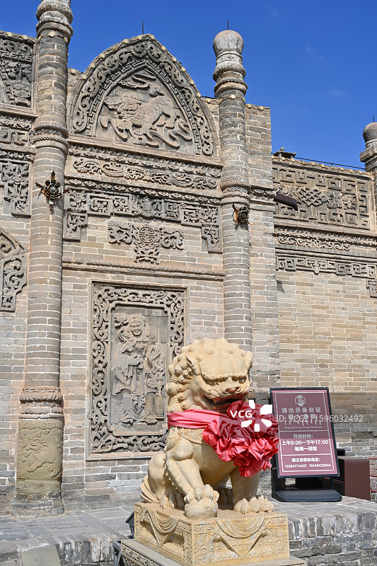 伊金霍洛旗郡王府内蒙古蒙古族王爷的府邸图片素材