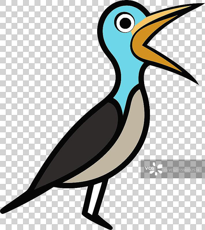 加拉帕戈斯嘲鸫鸟的尖叫图标图片素材