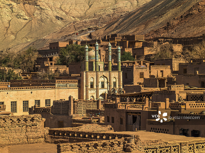 吐峪沟麻扎村图片素材