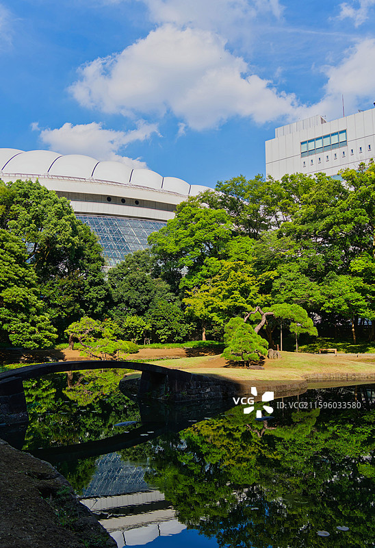 夏末的小石川后乐园-日本传统庭院图片素材
