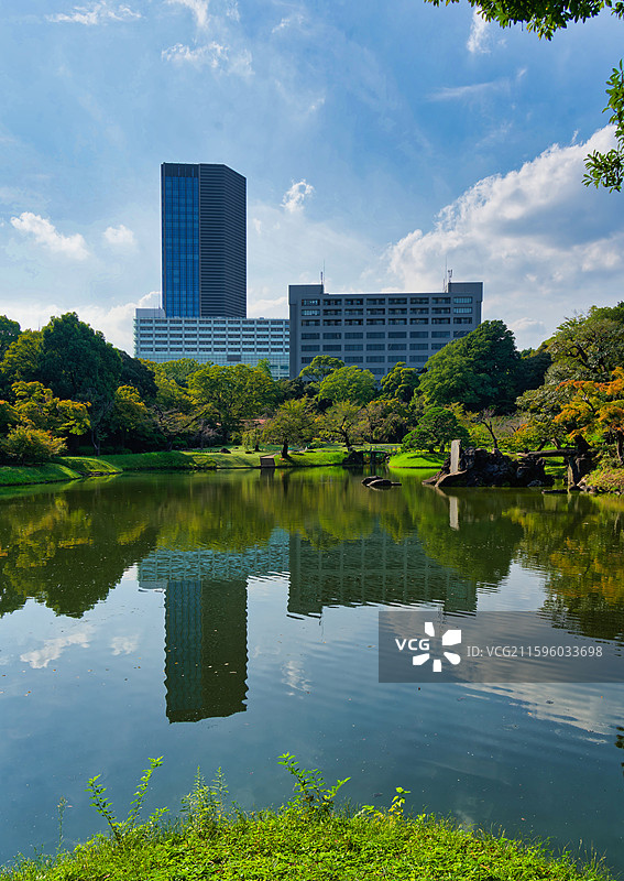 夏末的小石川后乐园-日本传统庭院图片素材