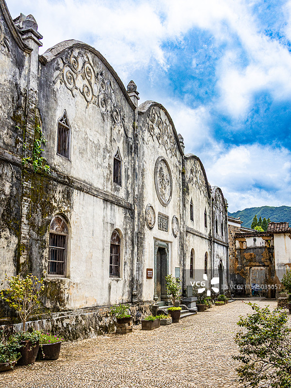 浙江衢州江山廿八都古镇江南古镇徽派建筑图片素材