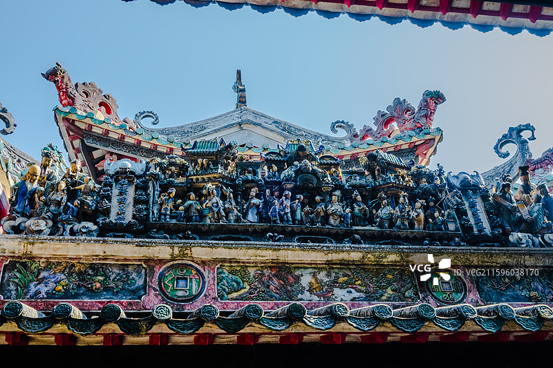 祖庙灵应祠深幽，黑漆金箔溯神威图片素材