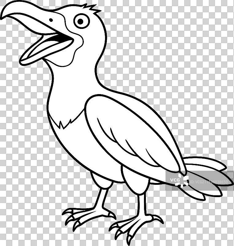 加拉帕戈斯秧鸡鸟的笑脸图标图片素材