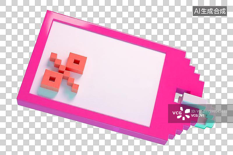 【AI数字艺术】彩色价格标签优惠券双十一双十二618年货节年终好价节电商促销弹窗设计素材免抠元素 3D马赛克像素风格图片素材