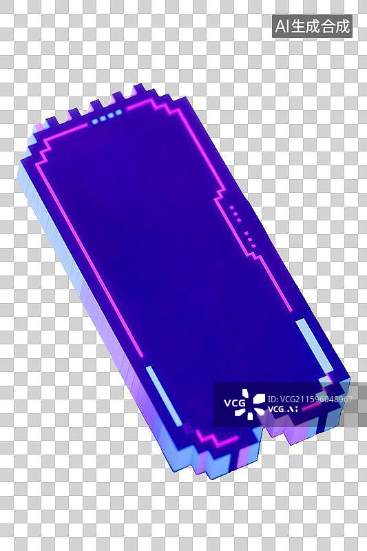 【AI数字艺术】空白价格标签优惠券双十一双十二618年货节年终好价节电商促销弹窗设计素材免抠元素赛博朋克马赛克像素风图片素材