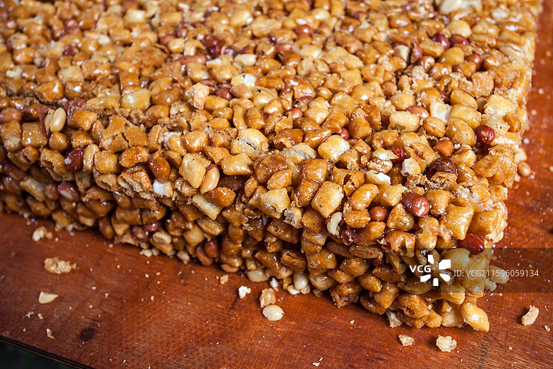 四川自贡仙市古镇特产美食蛋苕酥图片素材