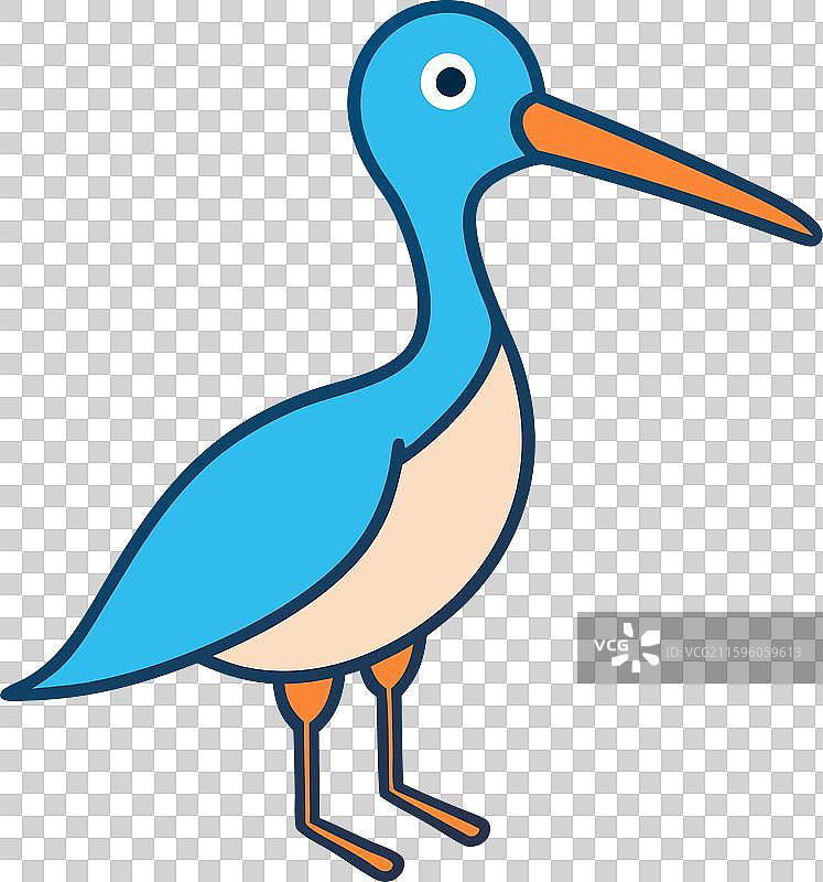 加拉帕戈斯信天翁鸟的睡眠图标图片素材