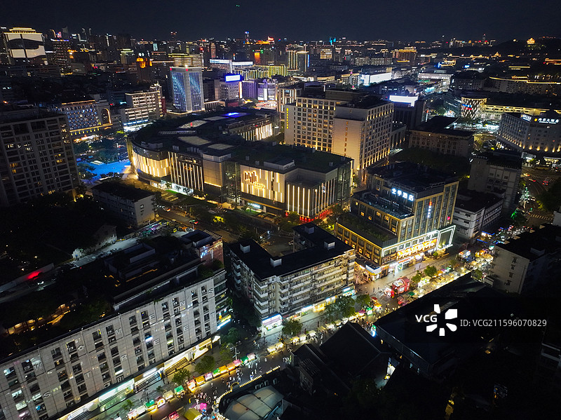杭州武林夜市图片素材