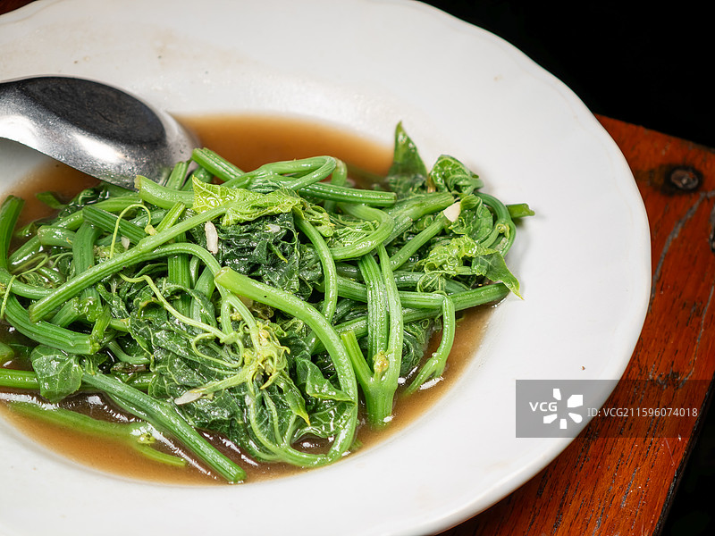 蒜蓉炒瓜苗图片素材