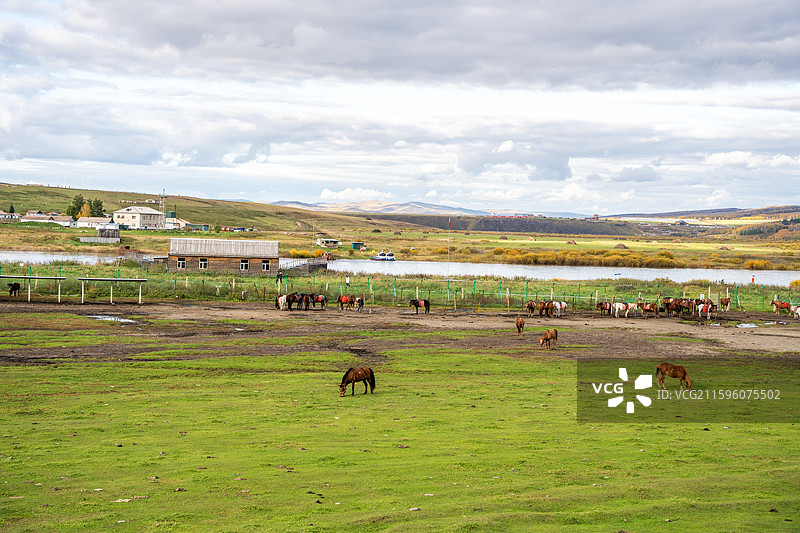 呼伦贝尔蒙兀室韦景区自然风光图片素材